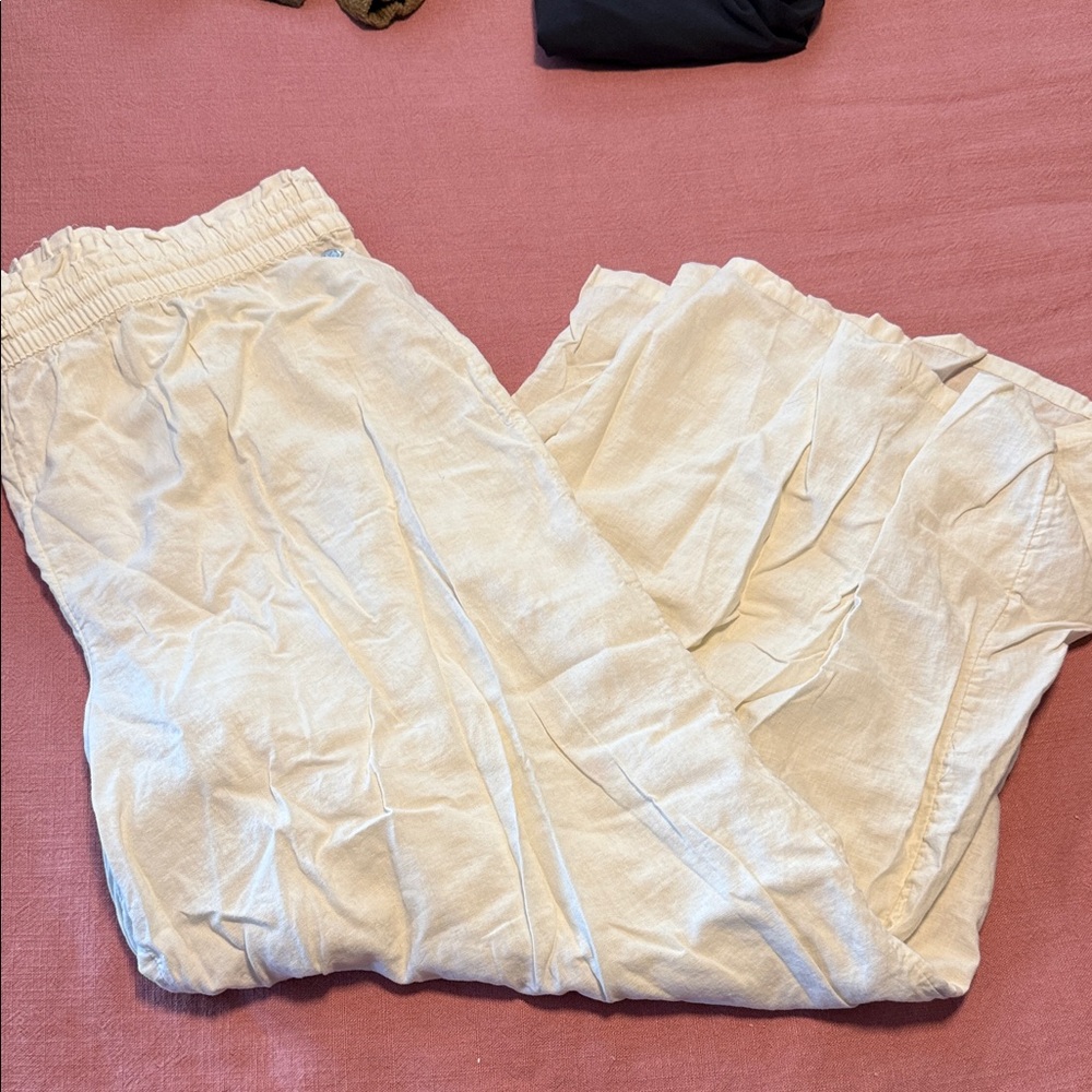 CALIA by Carrie Underwood Cream Wide Leg Pants